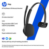 HP Poly Mission 415 Monaural USB Wired Headset (Bulk)