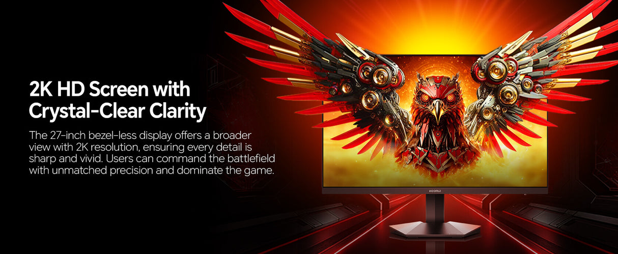 Koorui G2721P computer monitor 68.6 cm (27") 2560 x 1440 pixels Quad HD Black