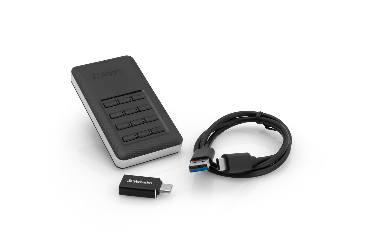 Verbatim Store 'n' Go Portable SSD with Keypad Access 256GB