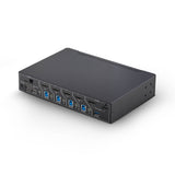 StarTech.com 4-Port DisplayPort KVM Switch with Mouse Roaming and Multi-View / Picture-in-Picture, 4K 60Hz, USB 3.0 (5Gbps) Hub, Hotkey Control, TAA Compliant