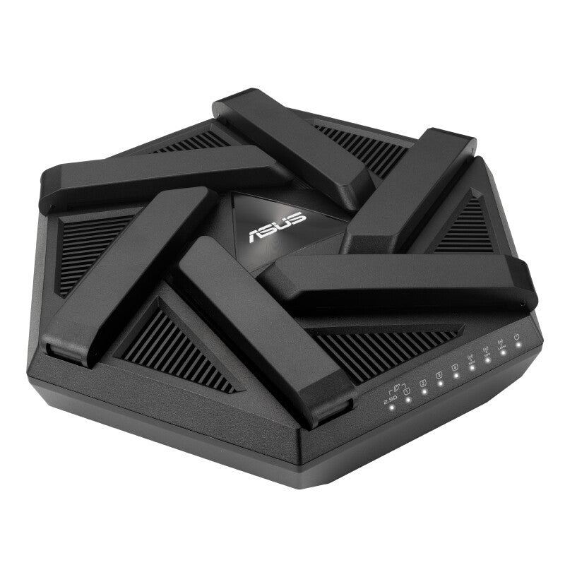 Asus (RT-AXE7800) AXE7800 Enrutador de tres bandas Wi-Fi 6E, banda de 6 GHz, WAN/LAN 2.5G, USB, AiMesh, navegación segura con un solo toque, seguridad mejorada