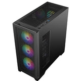 CRONUS Phanes Gaming PC Case, Mid Tower with Tempered Glass, ARGB Lighting, Enhanced Connectivity, and Superior Airflow, ATX, Micro ATX, Mini-ITX, and E-ATX