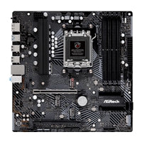 ASRock B650M PG Lightning AMD AM5 Socket Motherboard, Micro-ATX, 4x DDR5 Slots, 3x M.2 Sockets, 1x USB-C Port, 2.5GbE LAN, 1x DisplayPort / 1x HDMI Port