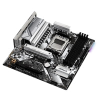 ASRock B650M Pro RS AMD AM5 Socket Motherboard, Micro-ATX, 4x DDR5 Slots, 3x M.2 Sockets, Fitted I/O Shield, 2.5GbE LAN, 1x DisplayPort / 1x HDMI Port