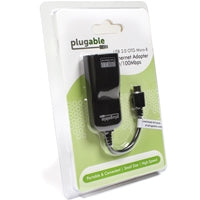 Plugable USB2-OTGE100 USB 2.0 OTG Micro USB to 10/100 Ethernet Adapter