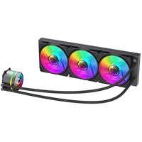 GameMax Iceburg 360mm ARGB Liquid AIO CPU Cooler with Triple 120mm Fans, PWM Control, and RGB Lighting - Compatible with Intel and AMD