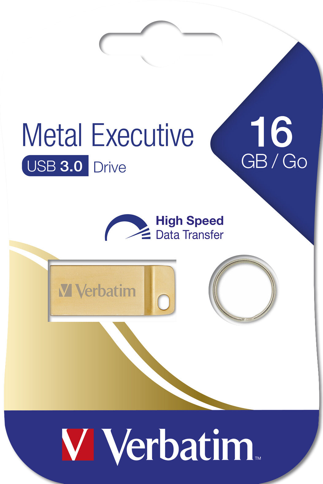 Verbatim Metal Executive - USB 3.0 Drive 16 GB - Gold