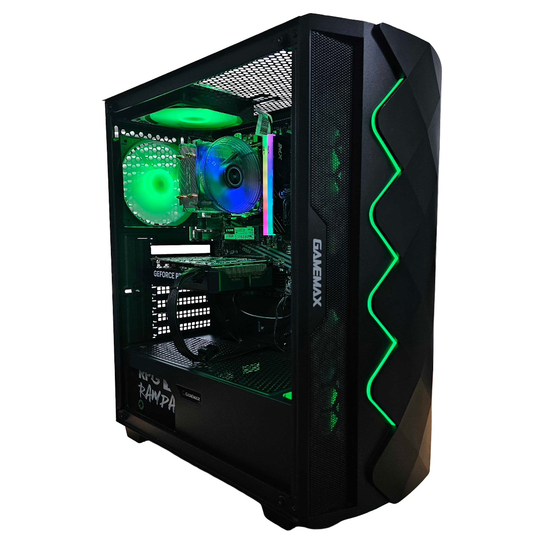 DCG Respawn - Ryzen 5 3600, 16GB DDR4, RTX 4060 Ti 8GB, 500GB SSD, Refurbished PC