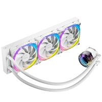 ANTEC Vortex 360 ARGB AiO Liquid CPU Cooler, White, Universal Socket, 360mm Radiator, PWM 2000RPM Fusion ARGB Cooling Fans, Addressable RGB LED Lighting with Suspended Spiral Pump Head Design