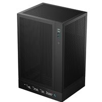 Deepcool CH170 Digital Mini-ITX Case - High Airflow, Tempered Glass Side Panel, Supports Water Cooling, Ultra-Quiet Operation, Compact Design for Efficient Space Management