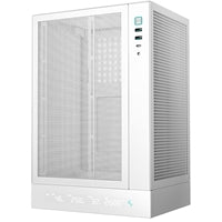 Deepcool CH170 Digital White Mini-ITX Case - High Airflow, Tempered Glass Side Panel, Supports Water Cooling, Ultra-Quiet Operation, Compact Design for Efficient Space Management