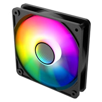 CIT Halo 120mm Infinity ARGB Black 4-Pin PWM High-Performance PC Cooling Fan with Addressable RGB Lighting and Superior Airflow