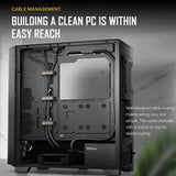 ANTEC P20CE Case, E-ATX Gaming, Black, Mid Tower, 2 x USB 3.0 / Type-C 3.2 Gen 2 x 1, E-ATX, ATX, Micro-ATX, ITX