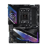 ASRock X870E NOVA WIFI PHANTOM GAMING AMD AM5 Socket Motherboard, ATX, 4x DDR5 Slots, 5x M.2 Sockets, 3x USB-C Port, Fitted I/O Shield, 5GbE LAN, Wi-Fi 7, 1x HDMI Port / 2x USB-C (USB4)