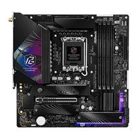 ASRock Z890M RIPTIDE WIFI PHANTOM GAMING Intel 1851 Socket Motherboard, Micro-ATX, 4x DDR5 Slots, 3x M.2 Sockets, 3x USB-C Port, Fitted I/O Shield, 2.5GbE LAN, Wi-Fi 6E, 1x DisplayPort / 1x HDMI / 2x USB-C (USB4)