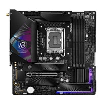 ASRock Z890M RIPTIDE WIFI PHANTOM GAMING Intel 1851 Socket Motherboard, Micro-ATX, 4x DDR5 Slots, 3x M.2 Sockets, 3x USB-C Port, Fitted I/O Shield, 2.5GbE LAN, Wi-Fi 6E, 1x DisplayPort / 1x HDMI / 2x USB-C (USB4)