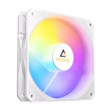 Antec P12R ARGB PWM 120mm Fan 3 Pack - 4-Pin, White, High-Airflow Cooling, 9-Blade Design with Anti-Vibration Pads