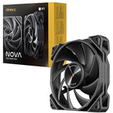 Antec NOVA 120 PWM Fan - High-Performance Cooling with Fluid Dynamic Bearing, Precise Three-Phase Speed Control, Industrial-Grade Metal Construction, and Dustproof Design