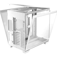 Antec Constellation C8 Aluminum White - Premium Full-View PC Case with Vertical Cooling, Dual Chamber Design, and Extensive Radiator Support