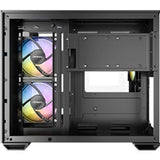 Antec CX600M Trio ARGB Mini Tower Gaming Case, Black, Tempered Glass Panels, Dual Chamber Design, Vertical Cooling, Pre-Installed ARGB Fans, Water Cooling Support,