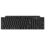 Evo Labs CM-501UK Wired Multimedia Keyboard and Mouse Combo Set, USB Plug and Play, Full Size Qwerty UK Layout Keyboard with Optical Sensor Mouse, Ideal for Home or Office, Black