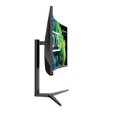 piXL CM34C7 34 Inch 165Hz UWQHD Quad HD Ultrawide Curved Gaming Monitor, with 1.5ms Response Time, 3440 x 1440 Resolution, HDMI, DisplayPort, USB-C, USB-B, USB-A x 2, Audio & Height Adjust
