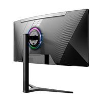 piXL CM34C7 34 Inch 165Hz UWQHD Quad HD Ultrawide Curved Gaming Monitor, with 1.5ms Response Time, 3440 x 1440 Resolution, HDMI, DisplayPort, USB-C, USB-B, USB-A x 2, Audio & Height Adjust