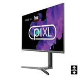 piXL CM27G7 27 Inch Frameless QHD IPS Monitor, 100Hz, 1ms, Freesync, G-Sync, HDMI, Display Port, USB, Black with RGB Lighting, VESA Mount, Height Adjustable, 3Year Warranty