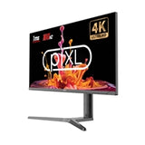 piXL CM32G7 32 Inch 4K IPS Monitor, 165Hz, 1ms, Frameless, HDMI, DisplayPort, USB-C, USB-A x 2, 3.5mm Audio Port, FreeSync & G-Sync Compatible, Black, RGB Lighting, VESA Mount, Height Adjustable, 3 Year Warranty