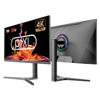 piXL CM32G7 32 Inch 4K IPS Monitor, 165Hz, 1ms, Frameless, HDMI, DisplayPort, USB-C, USB-A x 2, 3.5mm Audio Port, FreeSync & G-Sync Compatible, Black, RGB Lighting, VESA Mount, Height Adjustable, 3 Year Warranty