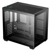 DeepCool CG530 Dual-Chamber Mid Tower Case, Tempered Glass Panels, Advanced Cooling Support, Exceptional Cable Management, Black