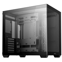 DeepCool CG530 Dual-Chamber Mid Tower Case, Tempered Glass Panels, Advanced Cooling Support, Exceptional Cable Management, Black