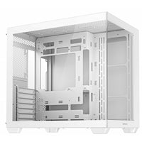 DeepCool CG530 Dual-Chamber Computer Case, Tempered Glass Panels, Advanced Cooling Support, Exceptional Cable Management, White