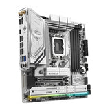 ASRock B860M Steel Legend WiFi Intel 1851 Socket Motherboard, Micro-ATX, 4x DDR5 Slots, 4x M.2 Sockets, 2x USB-C Port, Fitted I/O Shield, 2.5GbE LAN, Wi-Fi 6E, 1x DisplayPort / 1x HDMI / 1x USB-C (USB4)