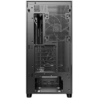 Antec Flux SE Full Tower PC Case with Solid Side Panel, Black/Wood, 5x Pre-Installed Fans, USB Type-C, E-ATX/ATX/mATX/mITX Compatibility