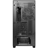 Antec Flux SE Full Tower PC Case with Solid Side Panel, Black/Wood, 5x Pre-Installed Fans, USB Type-C, E-ATX/ATX/mATX/mITX Compatibility