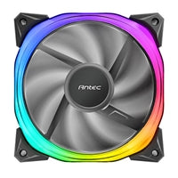 Antec Fusion 120mm ARGB, Black, Upto 2000RPM, 57.93CFM Airflow, 31.24dB Max, 4-pin PWM 3-pin LED