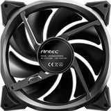 Antec Fusion T3 140mm ARGB PWM Case Fan - Hydraulic Bearing, 600-1500 RPM, Black