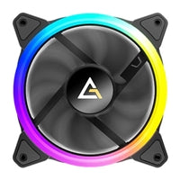 Antec Neon 120 ARGB PWM Case Fan, 3 Pack, Hydro Bearing, 800-1600 RPM, Black