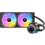 Antec Vortex Lum 240 ARGB CPU Liquid Cooler - Intel & AMD Compatible, 2 x 120mm ARGB Fans, Suspended Spiral Pump Head, Enhanced Cooling Performance