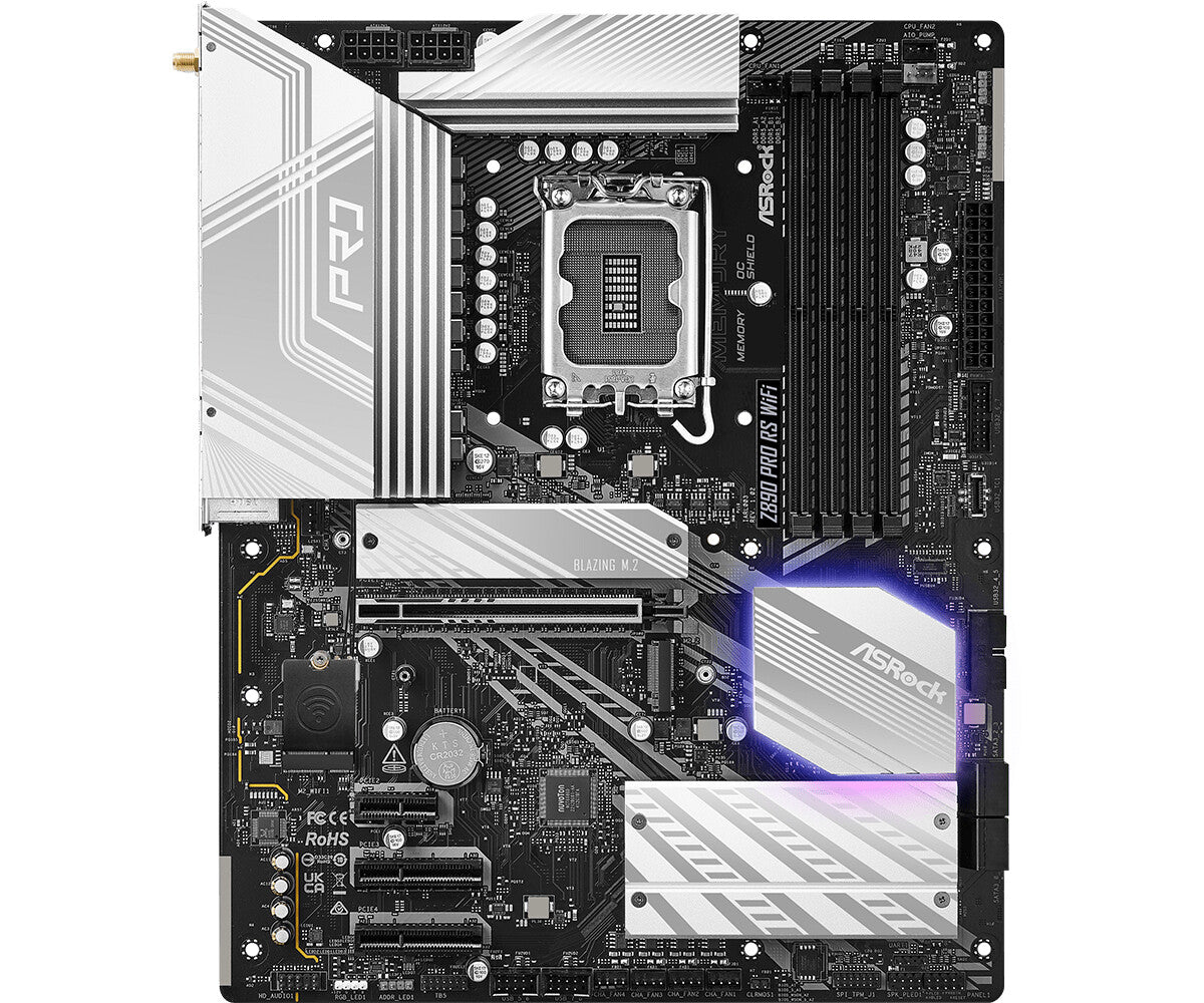 Asrock Z890 Pro RS WiFi Intel Z890 LGA 1851 (Socket V1) ATX