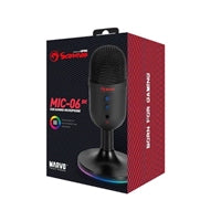 Marvo Scorpion MIC-06 Blast 40 USB RGB Noise Cancelling Wired Microphone (Black)