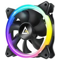 Antec Neon 120 ARGB PWM Case Fan - Hydro Bearing, 800-1600 RPM, Black