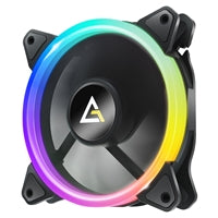 Antec Neon 120 ARGB PWM Case Fan - Hydro Bearing, 800-1600 RPM, Black