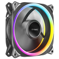 Antec Neo Prizm T3 140 ARGB PWM Case Fan - Hydro Bearing, 600-1500 RPM, Black