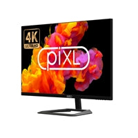 piXL CM32F44K 32 Inch 4K Monitor, Widescreen IPS LCD Panel, 3840 x 2160, 5ms Response Time, 60Hz Refresh, Display Port / HDMI, 16.7 Million Colour Support, VESA Wall Mount, Black Finish, 3 Year Warranty