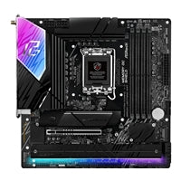 ASRock B860M Lightning WiFi PHANTOM GAMING Intel 1851 Socket Motherboard, Micro-ATX, 4x DDR5 Slots, 4x M.2 Sockets, 2x USB-C Port, Fitted I/O Shield, 2.5GbE LAN, Wi-Fi 6E, 1x DisplayPort / 1x HDMI / 1x USB-C (USB4)