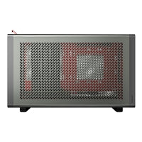 Antec Performance 1M Aventurine Mini-ITX Gaming Case with Aluminum Finish, PCIe 4.0 Riser Cable, USB 3.2 Gen2 Type-C, Tool-Free Side Panels, Solid Side Panel, SFX-L & SFX PSU Support