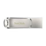 SanDisk Ultra Dual Drive Luxe USB flash drive 128 GB USB Type-A / USB Type-C 3.2 Gen 1 (3.1 Gen 1) Stainless steel