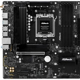 ASRock B850M Pro-A WiFi AMD AM5 Socket Motherboard, Micro-ATX, 4x DDR5 Slots, 3x M.2 Sockets, 2.5GbE LAN, Wi-Fi 6E, 1x DisplayPort / 1x HDMI Port